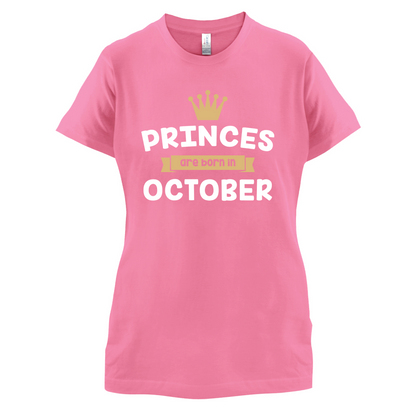 Princes Are Born In October T Shirt