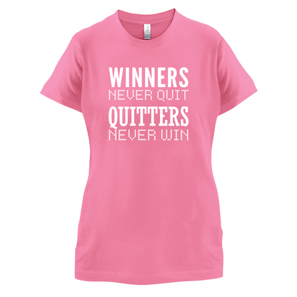Winners Never Quit T Shirt