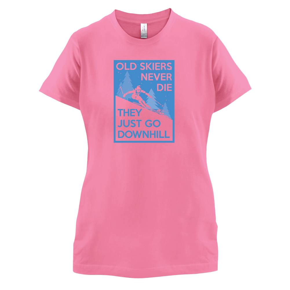 Skiers Go Downhill T Shirt
