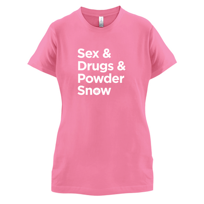 Sex & Drugs & Powder Ski T Shirt
