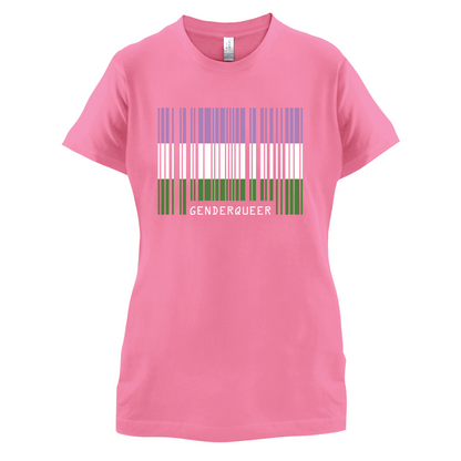 LGBT Barcode Flags - Gender Queer T Shirt