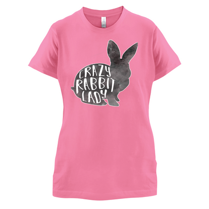 Crazy Rabbit Lady T Shirt
