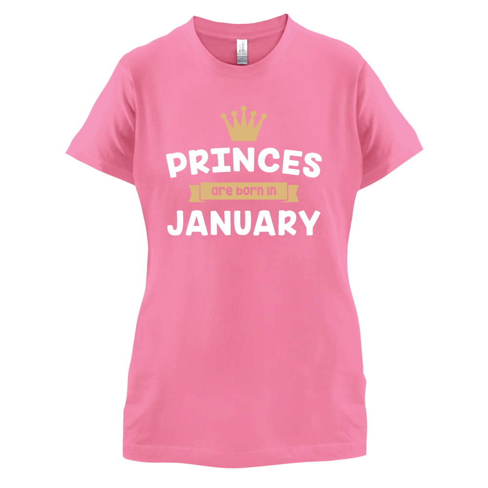 Princes Are Born In January T Shirt