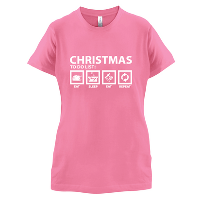 Christmas To Do List T Shirt