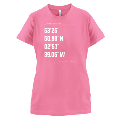 Stadium Coordinates Liverpool T Shirt