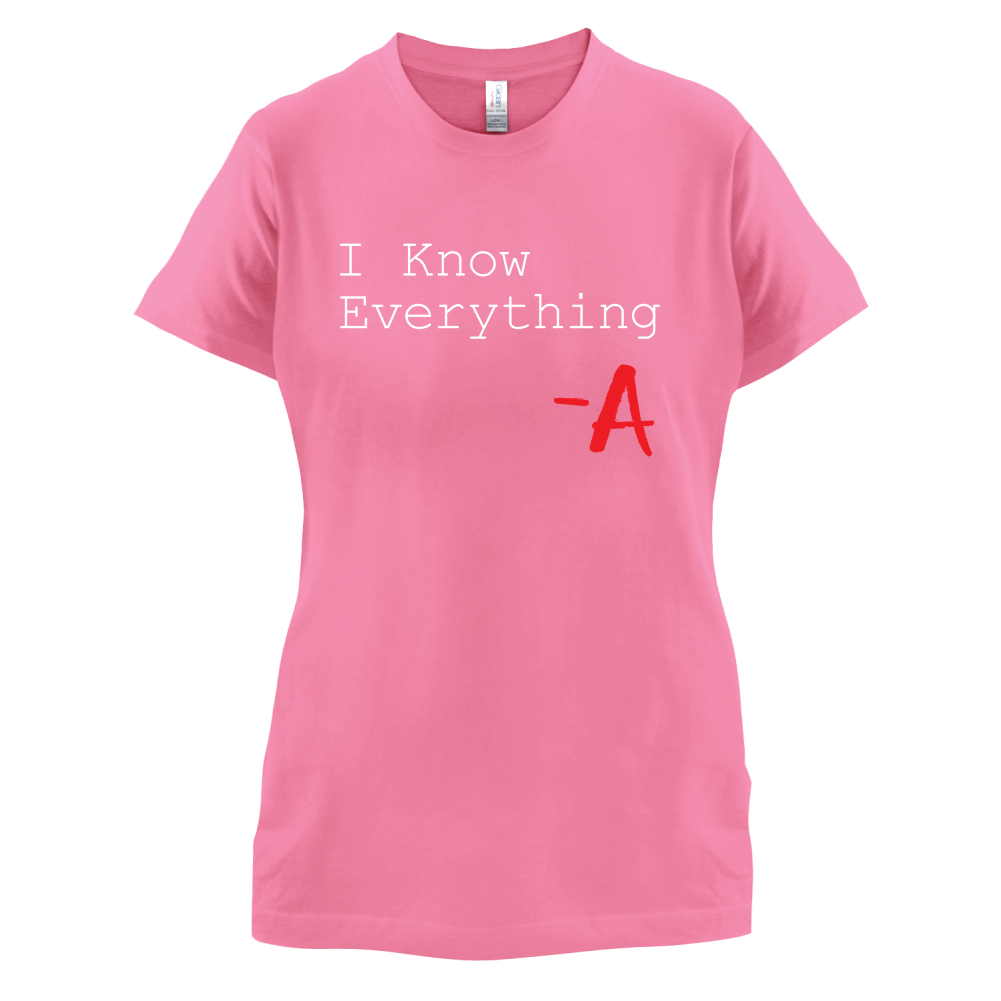 I Know Everything T Shirt