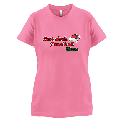 Santa I Want It All T Shirt