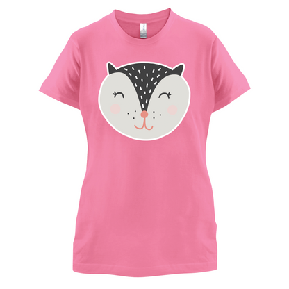 Smiley Face Badger T Shirt