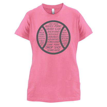 Tennis Word Ball T Shirt