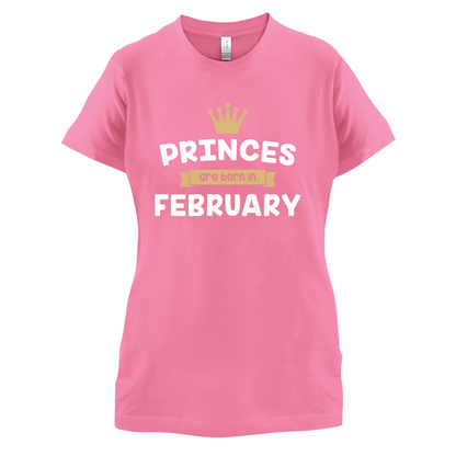 Princes Are Born In February T Shirt