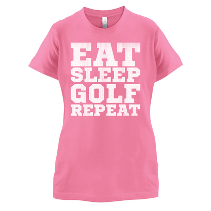 Eat Sleep Golf REPEAT T Shirt