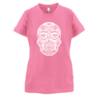 Mexican Sugar Candy Skull T Shirt