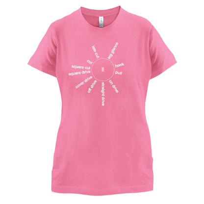 Cricket Batting Angles T Shirt