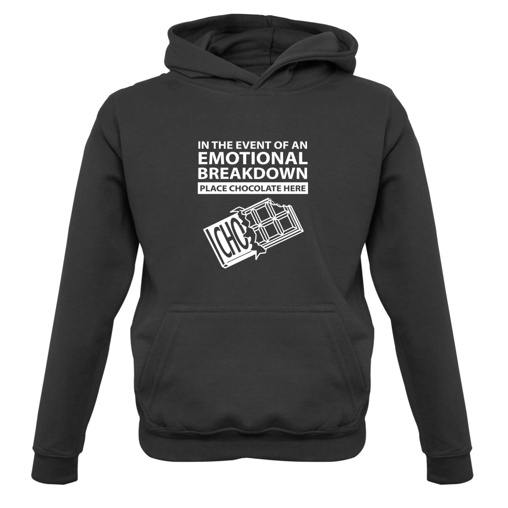 Emotional Breadown Place Chocolate Here Kids T Shirt