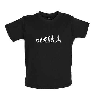 Evolution Of Man Yoga Baby T Shirt