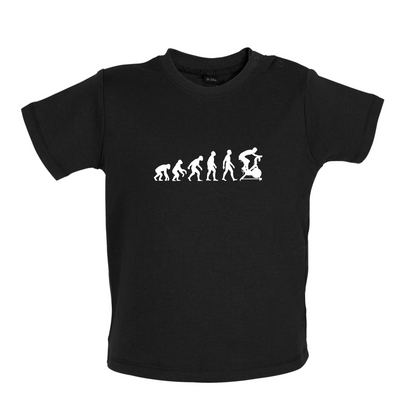 Evolution Of Man Spin Baby T Shirt
