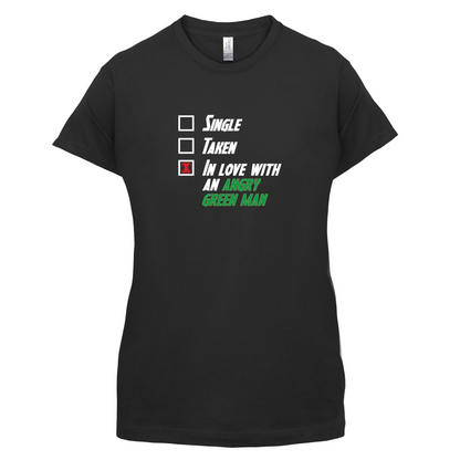 Single Taken Angry Green Man T Shirt