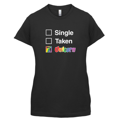 Single Taken Unicorn T Shirt