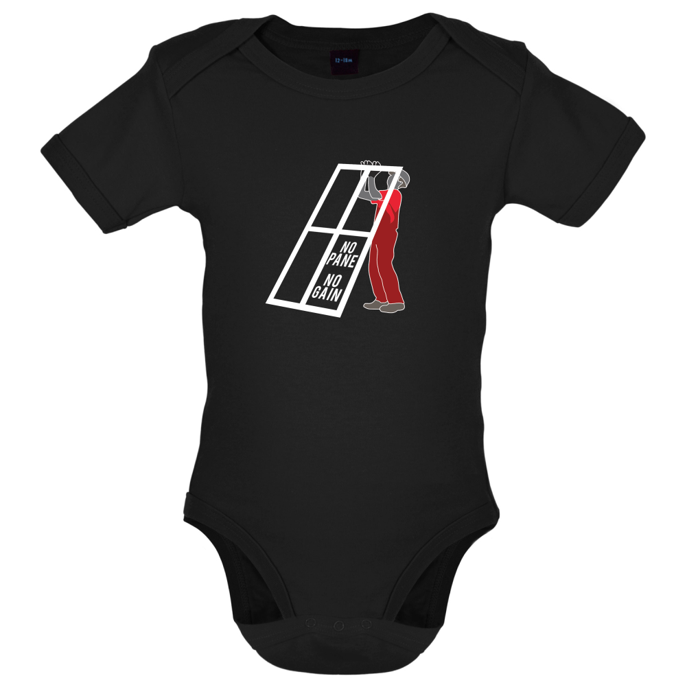 No Pane No Gain Baby T Shirt