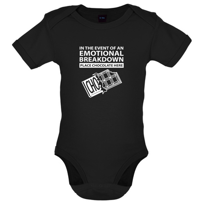 Emotional Breadown Place Chocolate Here Baby T Shirt
