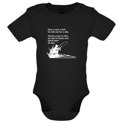 Fishing - He'll Drink Beer All Day Baby T Shirt