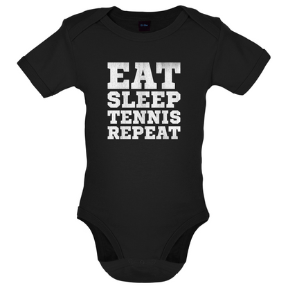 Eat Sleep Tennis Repeat Baby T Shirt