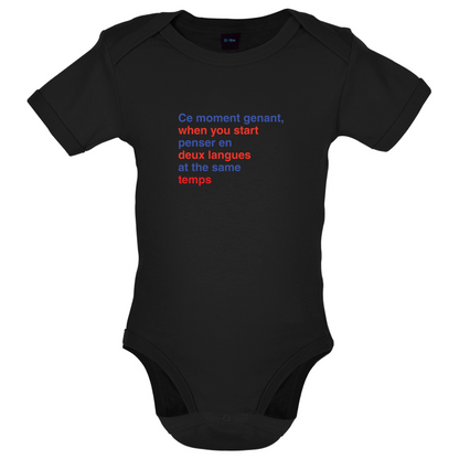 That Awkward French Moment You Speak In Two Languages Baby T Shirt