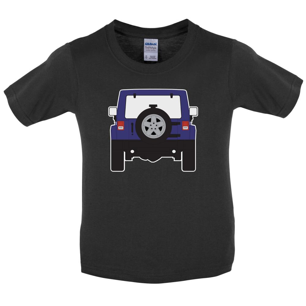 JW Rear Hyper Purple Kids T Shirt