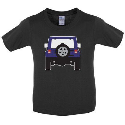JW Rear Hyper Purple Kids T Shirt