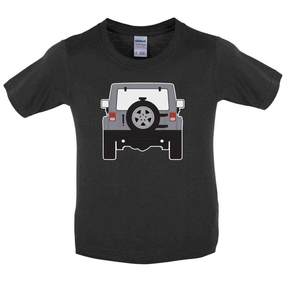 JW Rear Hyper Silver Kids T Shirt