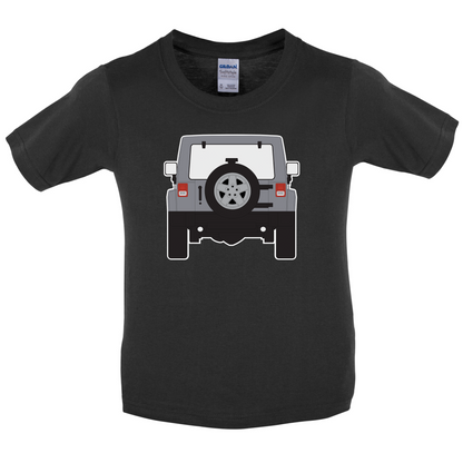 JW Rear Hyper Silver Kids T Shirt