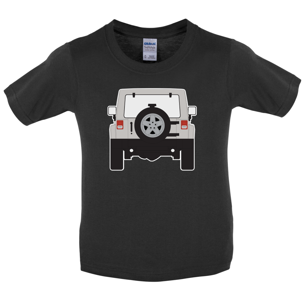JW Rear Hyper Grey Stone Kids T Shirt