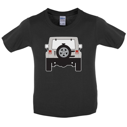 JW Rear Hyper Grey Stone Kids T Shirt