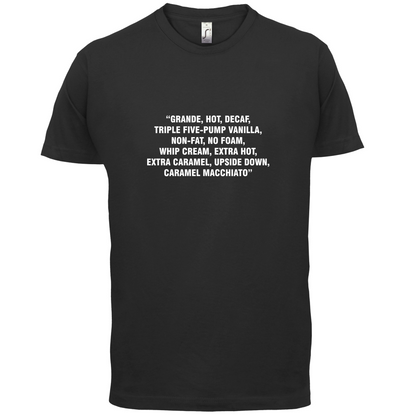 Long Coffee Order T Shirt