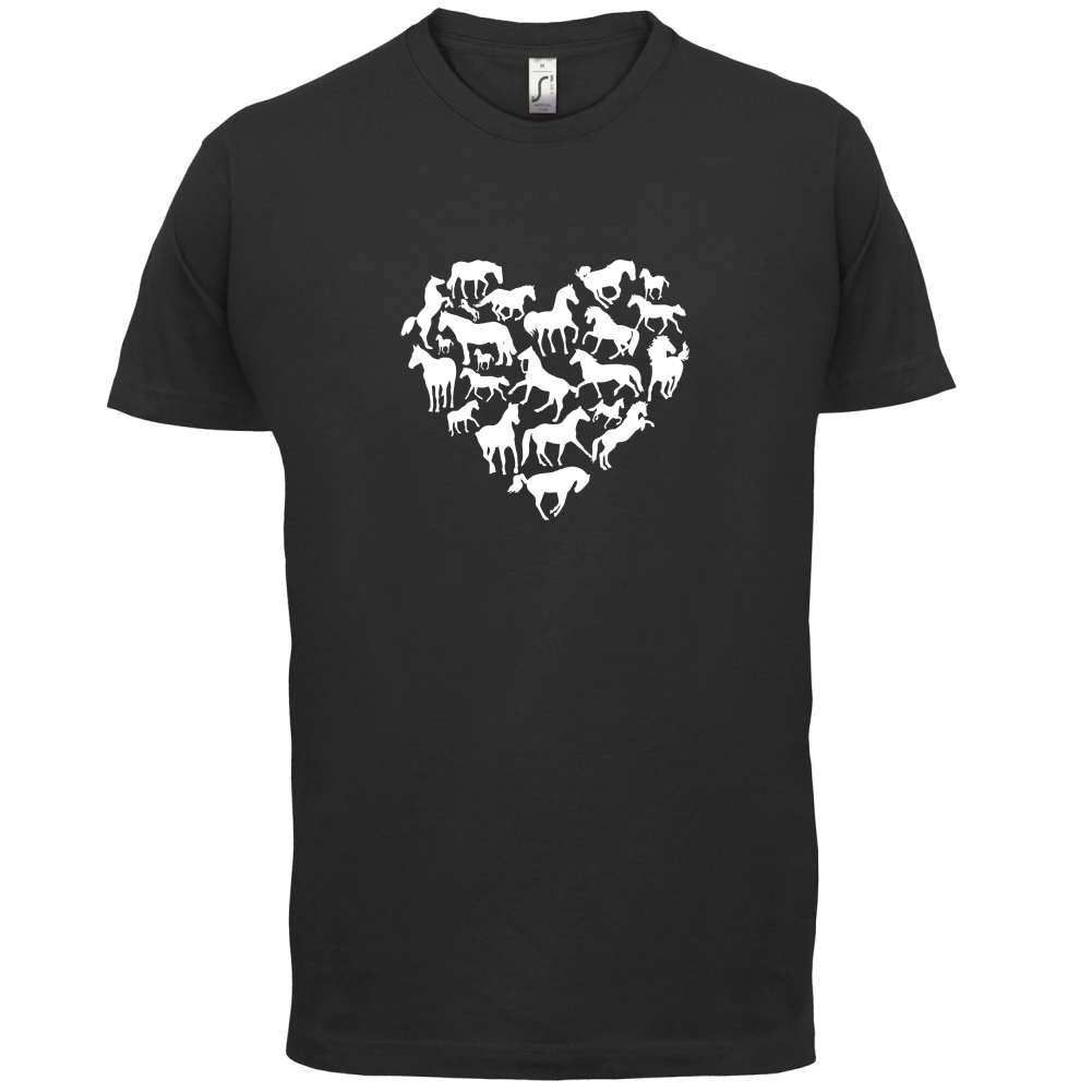 Love Heart Horse T Shirt