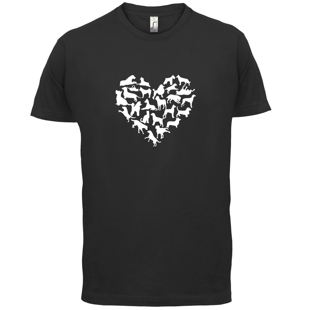 Love Heart Dogs T Shirt