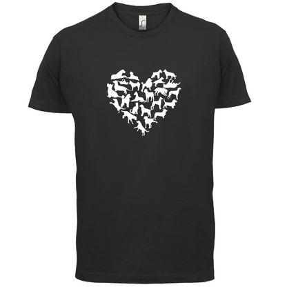 Love Heart Dogs T Shirt