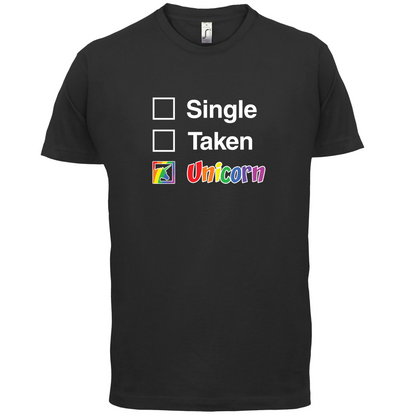 Single Taken Unicorn T Shirt