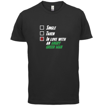 Single Taken Angry Green Man T Shirt