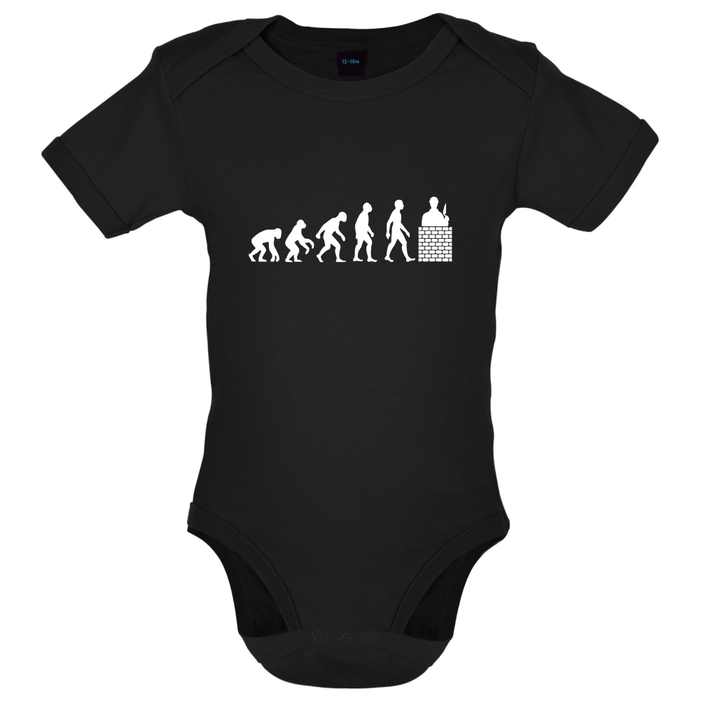 Evolution Of Man Brick Layer Baby T Shirt