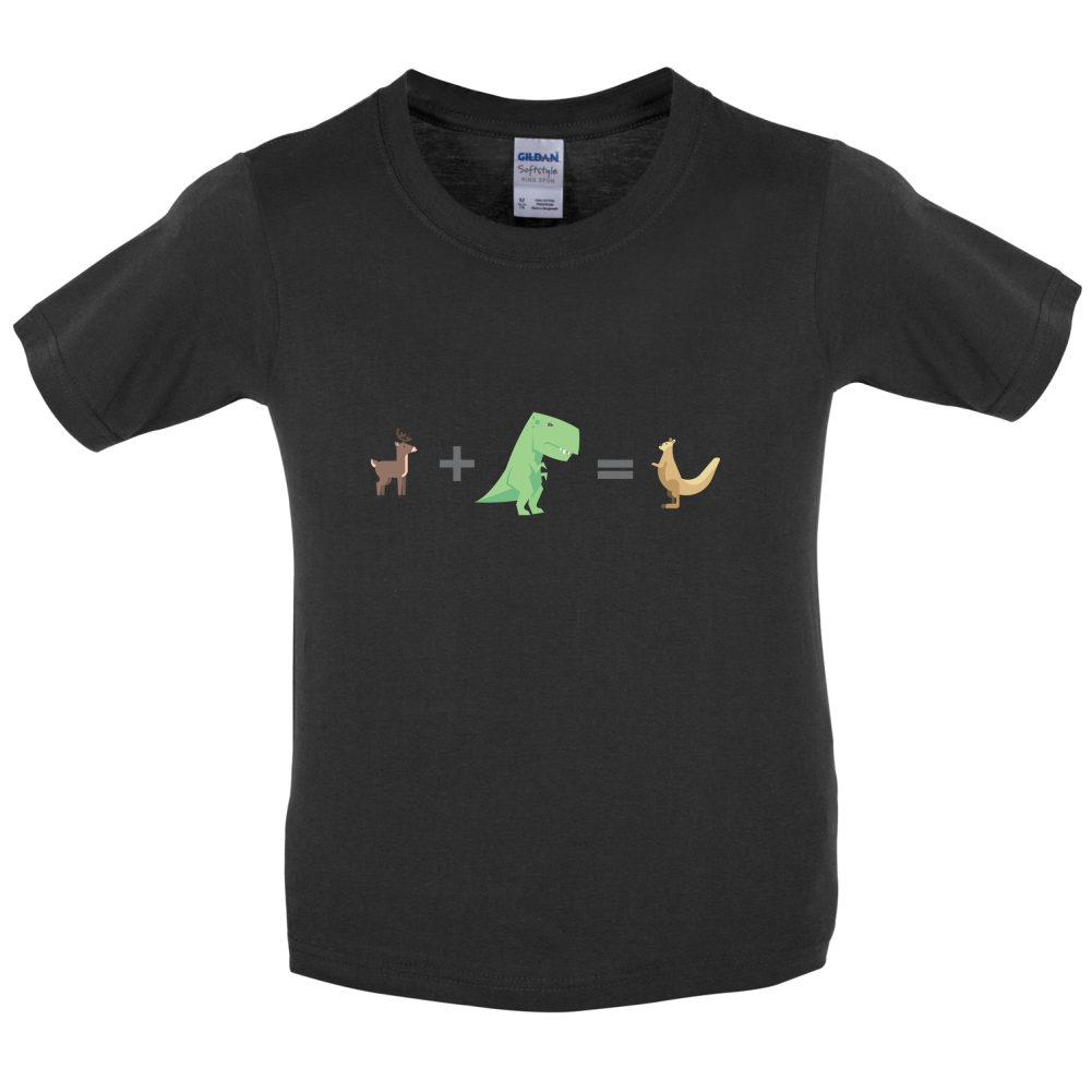 T-Rex, Deer, Kangaroo Kids T Shirt