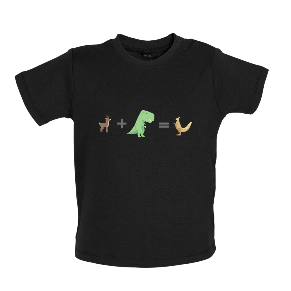 T-Rex, Deer, Kangaroo Baby T Shirt