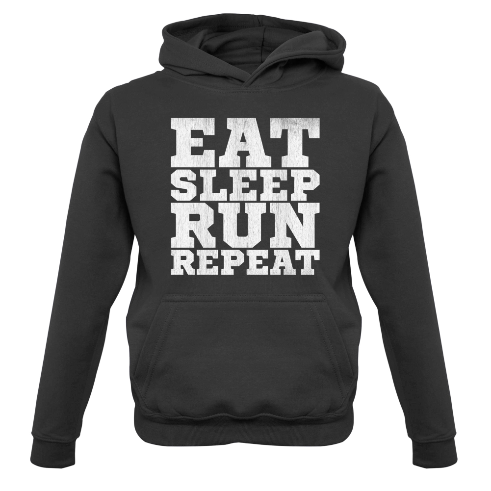 Eat Sleep Run REPEAT Kids T Shirt