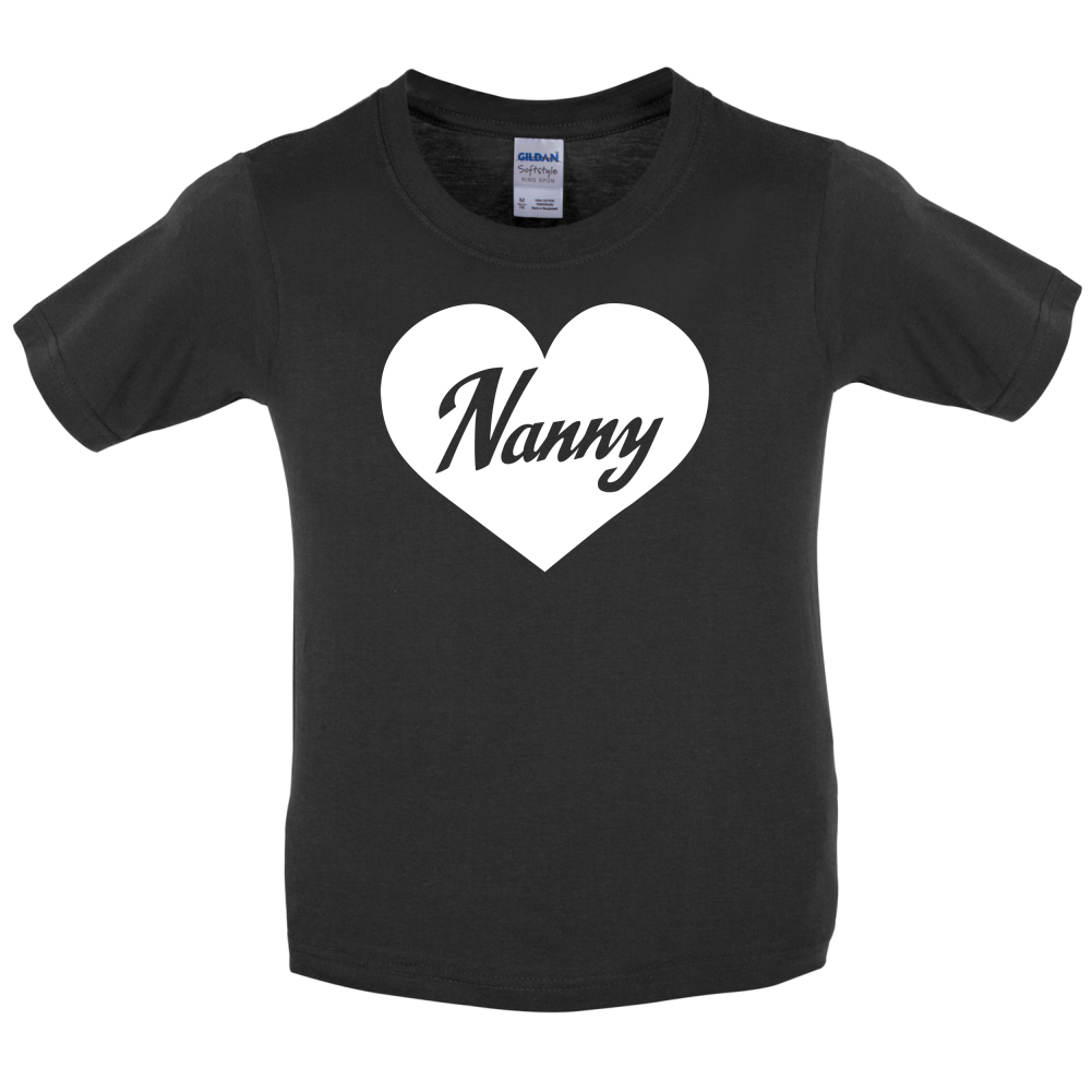 Heart Nanny Kids T Shirt