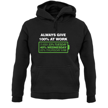 Always Give 100% At Work T Shirt