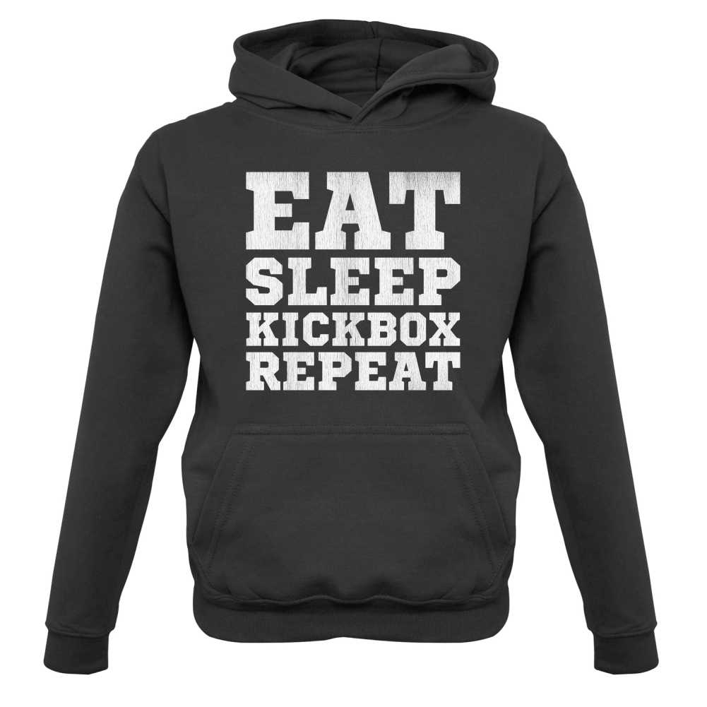 Eat Sleep Kickbox REPEAT Kids T Shirt