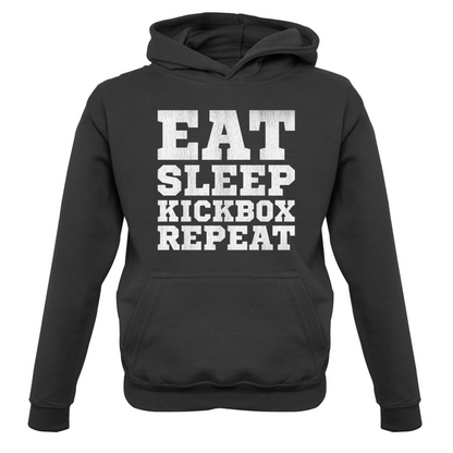 Eat Sleep Kickbox REPEAT Kids T Shirt