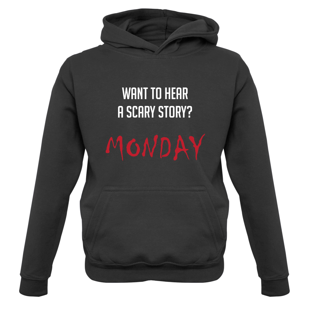 Scary Story, Monday Kids T Shirt