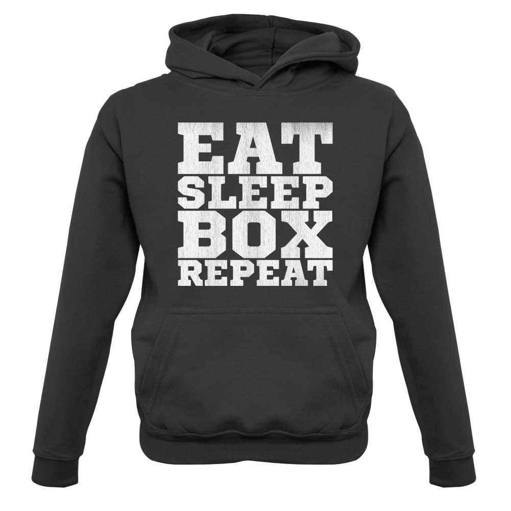 Eat Sleep Box REPEAT Kids T Shirt
