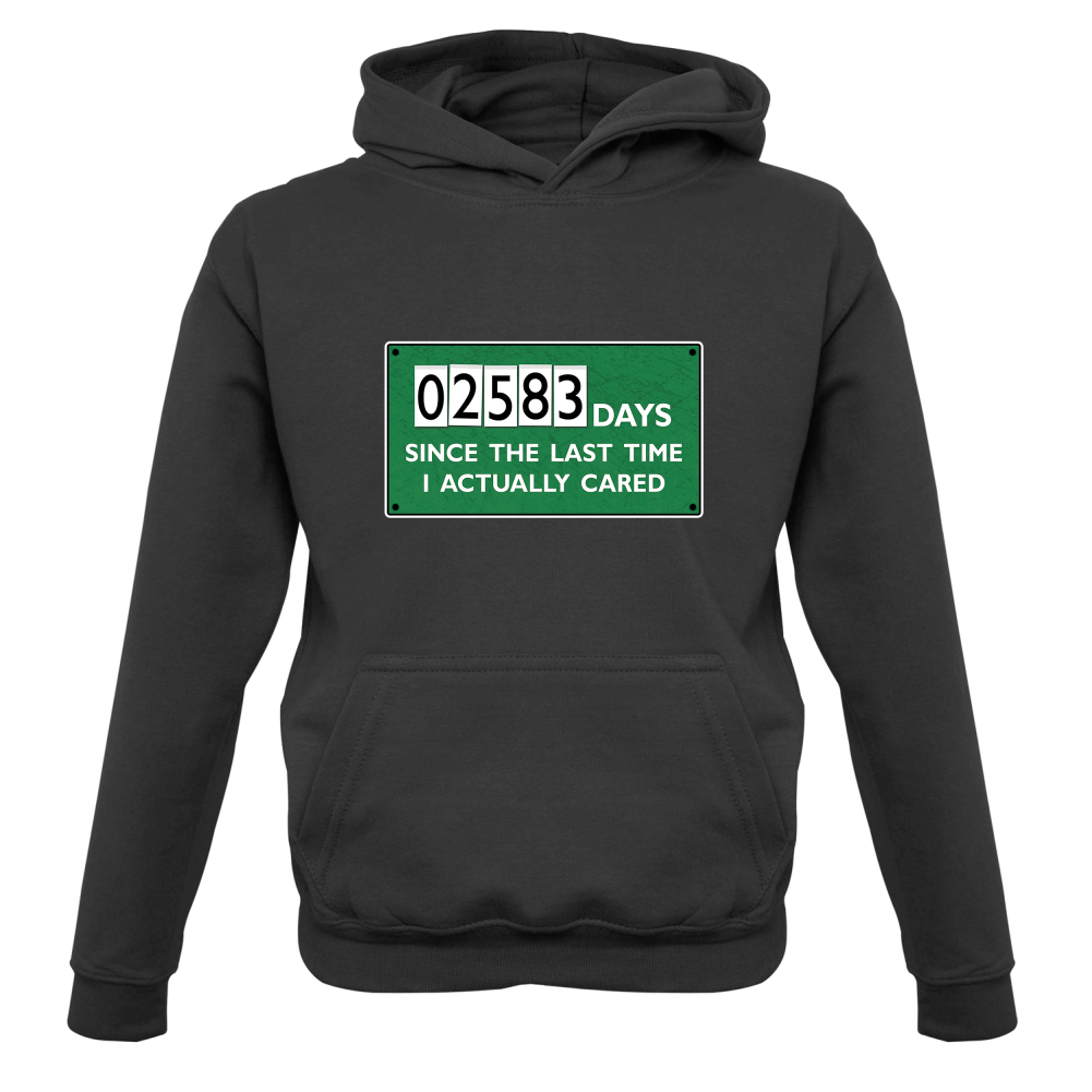 2583 Days Since I Cared Kids T Shirt